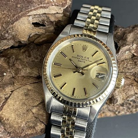 rolex lady 18 carati oyster perpetual oro|rolex perpetual lady date 6517.